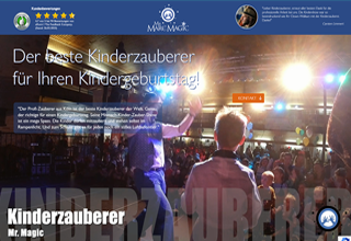 Mr Marc Magic Kinderzauberer - Landingpage